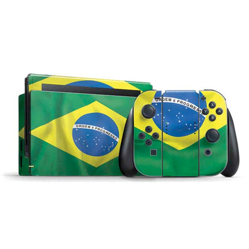 Brazil Flag Nintendo Skins
